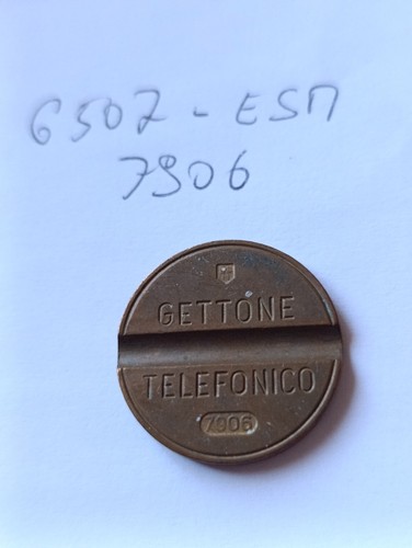 Gettone telefonico italia 7906 - gettone,