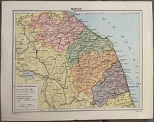MARCHE  CARTINA GEOGRAFICA