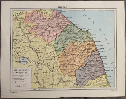 Marche cartina geografica - marche,