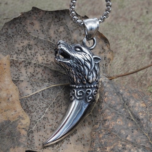 Collana uomo vichingo - uomo, testa