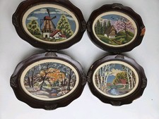 Quadri ricamati di paesaggi