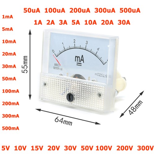Dc50ua 30a amperometro 5v - 30a,