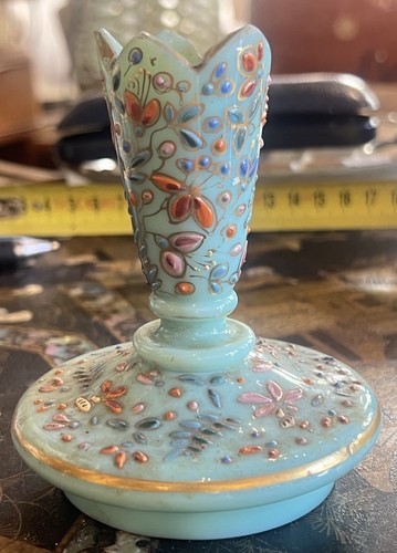 Bougeoir vase soliflor - bougeoir, opaline