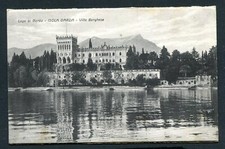 (A2106) c.ill.  LAGO DI GARDA  ISOLA GARDA VILLA BORGHESE  del 1935 per UDINE