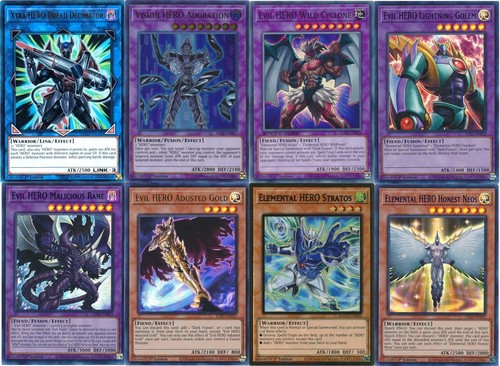 Mazzo yugioh eroe malegno 2024 - eroe,