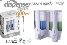 DISPENSER DOPPIO PORTA SAPONE