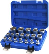 Chiavi millerighe a bussola 1/2'' da 8 a 32 mm kit 19 torx scanalato CR-V 30 15