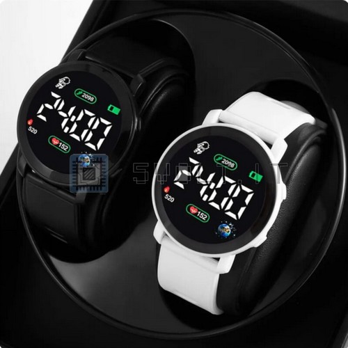 Coppia orologi led black - led,