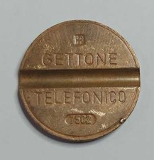 Gettone telefonico con segno - gettone,