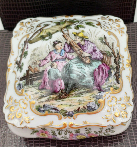 Limoges scatoletta porcellana - limoges,