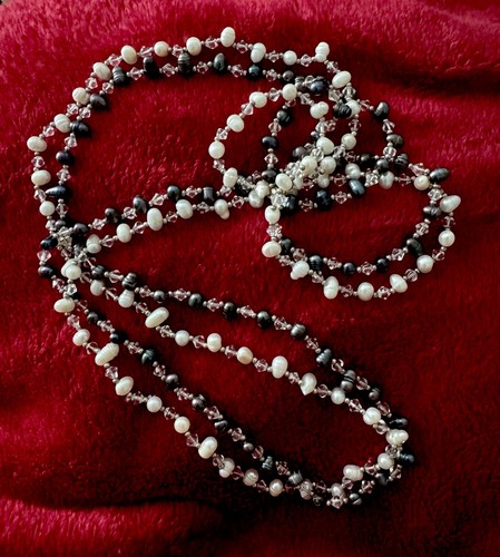 Coppia collane perle barocche - collane,