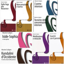 Lotto Libri Massimo Scaligero 8 Yoga Guarire Iside Uomo Karma Tecniche Meditazio