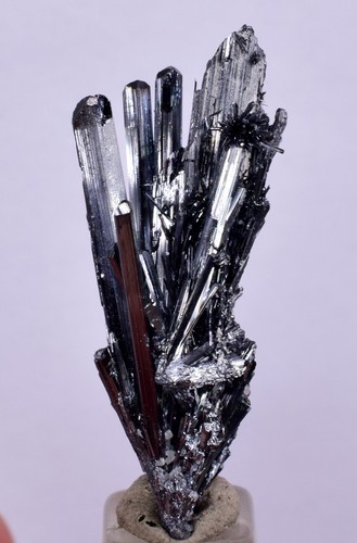 Stibnite crystal peru - cm,