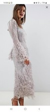 Abito Asos Edition Taglia 40 Piume