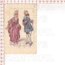 A9676 CHERUBINI ILLUSTRATORE 1921 COPPIA CRINOLINA PARRUCCA