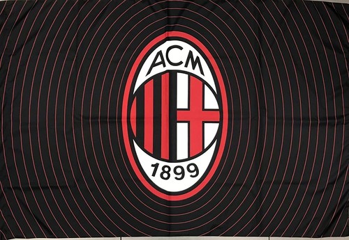 Bandiera milan nera ufficiale - bandiera,
