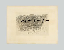 Antoni TAPIES - "Écriture", 1971 - Acquaforte, 58 x 78 cm / Pubblicata