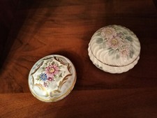 SCATOLE PORCELLANA DIPINTE A