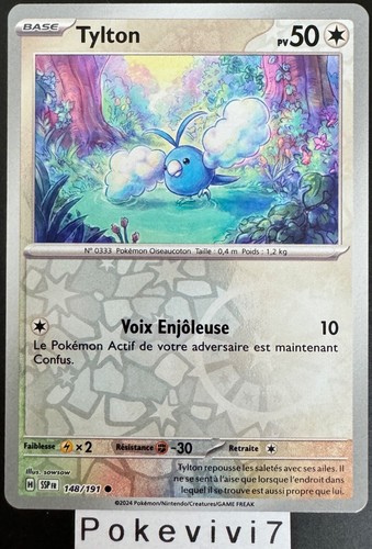Carte pokemon tylton 148 - pokemon, 148/191
