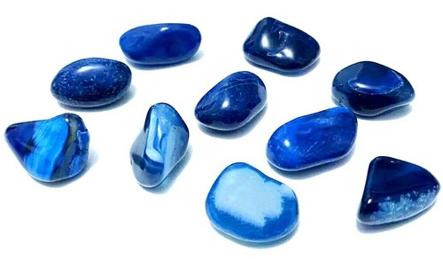 Agata blu burattato burattati - agata,