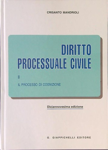 Diritto processuale civile - diritto,