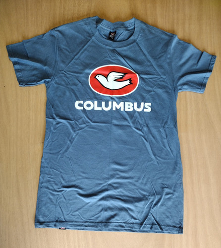 Shirt columbus tubing blu - t-shirt,