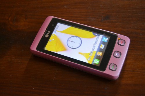 Cellulare kp500 rosa - lg,