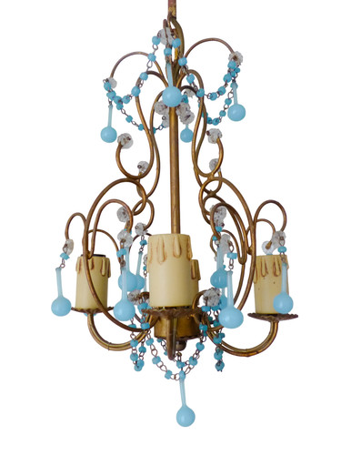 Lampadario vintage acqua - lampadario,