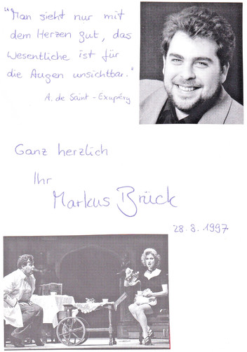 Biglietto autografo fatto - , a