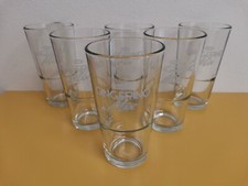 RECOARO GINGERINO MIX 6 BICCHIERI VETRO SERIGRAFATI BAR OSTERIA 