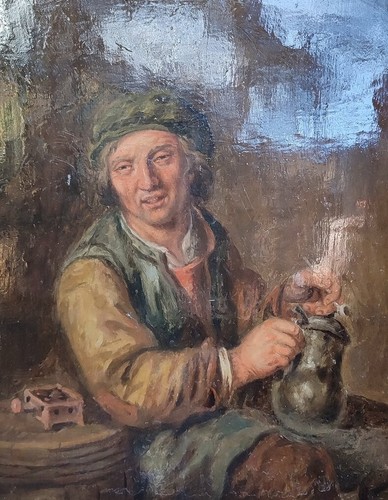 Dipinto antico olio - olio, su