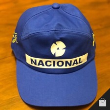 Berretto Ayrton Senna Ufficiale Nacional Formula 1 F1 Taglia Adulto Cappello Blu Replica Corsa
