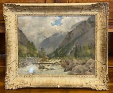 Corradi Alfonso(Castelnuovo di Sotto 1889-Milano 1972)olio paesaggio montano