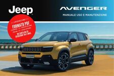 PDF LIBRETTO USO E MANUTENZIONE JEEP AVENGER MANUALE ISTRUZIONI 06/2024