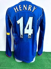 MAGLIA ARSENAL HENRY MATCH WORN INDOSSATA SHIRT JERSEY CAMISETA COA 2004/2005