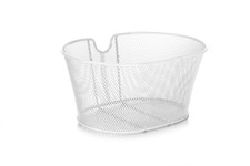 BoninBike Cestino Anteriore Retinato Senza Attacchi Serie Eco Bianco