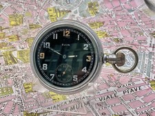 Elgin Militare Inglese  Assegnato GSTP .  Grade 312 . 1925 . OROLOGIO TASCA .