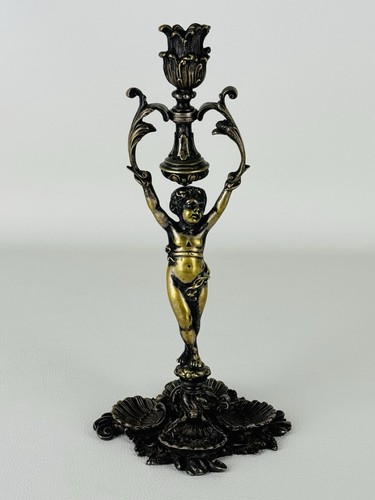 Antico candelabro bronzo - candelabro, in