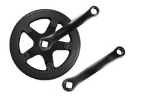 CLCBIKE GUARNITURA 36 DENTI PEDIVELLA 127MM PERNO QUADRO CON PARACATENA ACCIAIO