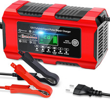 10A Caricabatterie Auto 12V Multi Protezioni Carica Batteria Moto Intelligente C