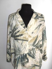 CAMICIA  CHEMISES CASACCA MARINA RINALDI IN PURA SETA MADE IN ITALY Tg. 23 (52) 
