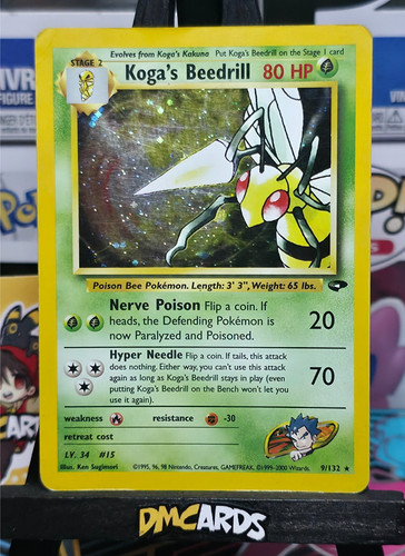 Pokemon koga beedrill 132 - koga's, 9/132