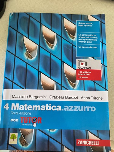 Zanichelli matematica azzurro - zanichelli, matematica.azzurro