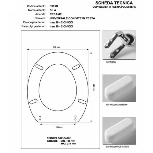 Copriwater cesame - copriwater,