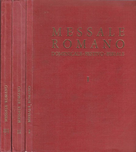Messale romano vol - messale,