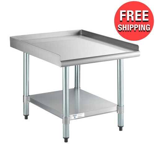 Tavolo acciaio inox x24 - inox, 30"x24"