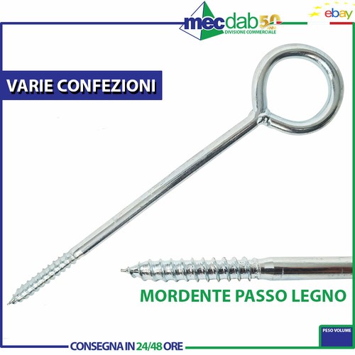 Vite occhiellata acciaio - vite, in