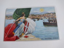 Rara Cartolina Allegoria Della