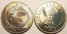5 Lire Turche Centenario Turchia 100 Anni Monete Straniere Ataturk Collezione Co