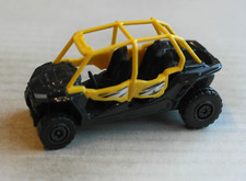 Majorette Polaris RZR XP 4 1000 EPS grigio scuro/giallo Quad ATV fuoristrada 4x4